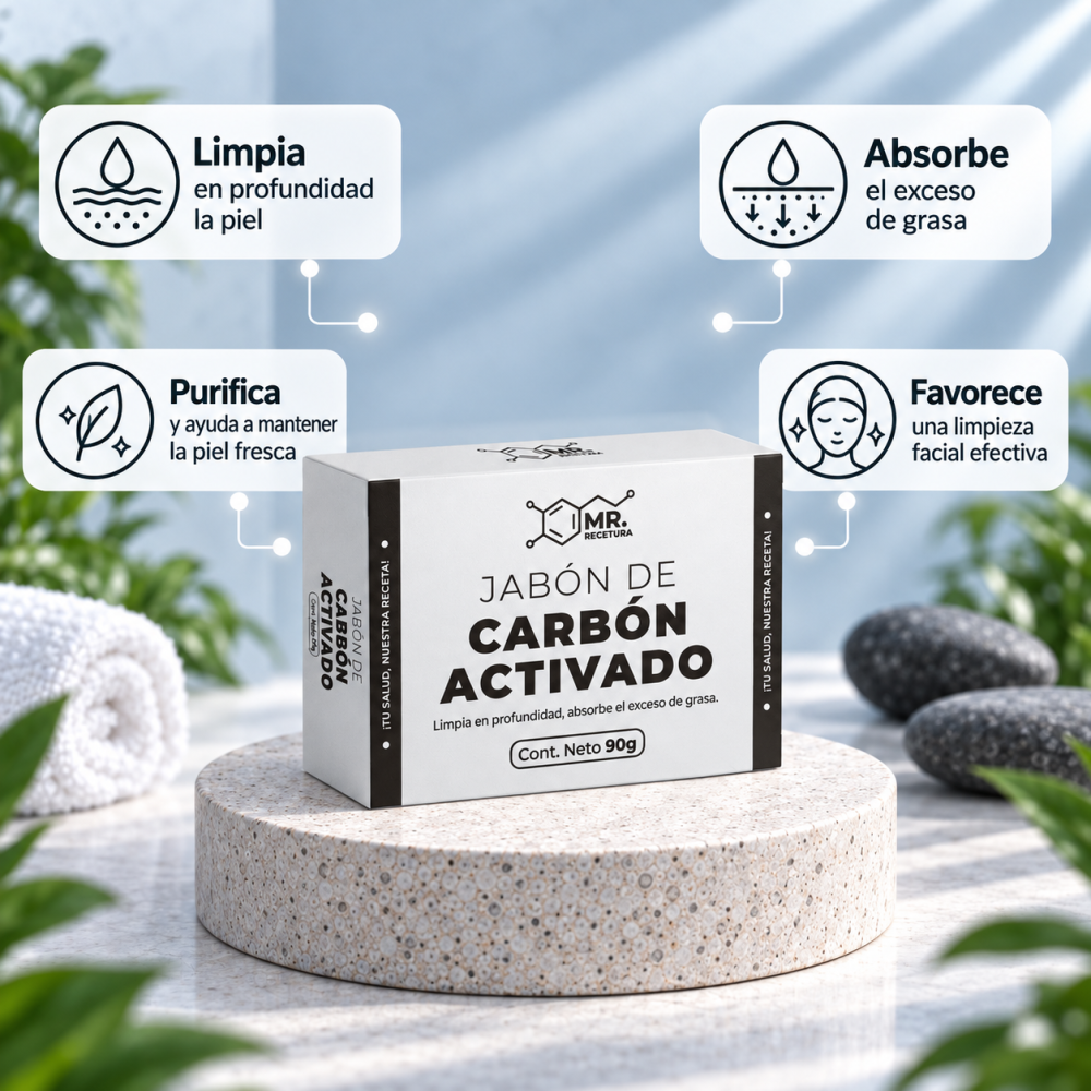 JABÓN CARBÓN ACTIVADO - Imagen 3
