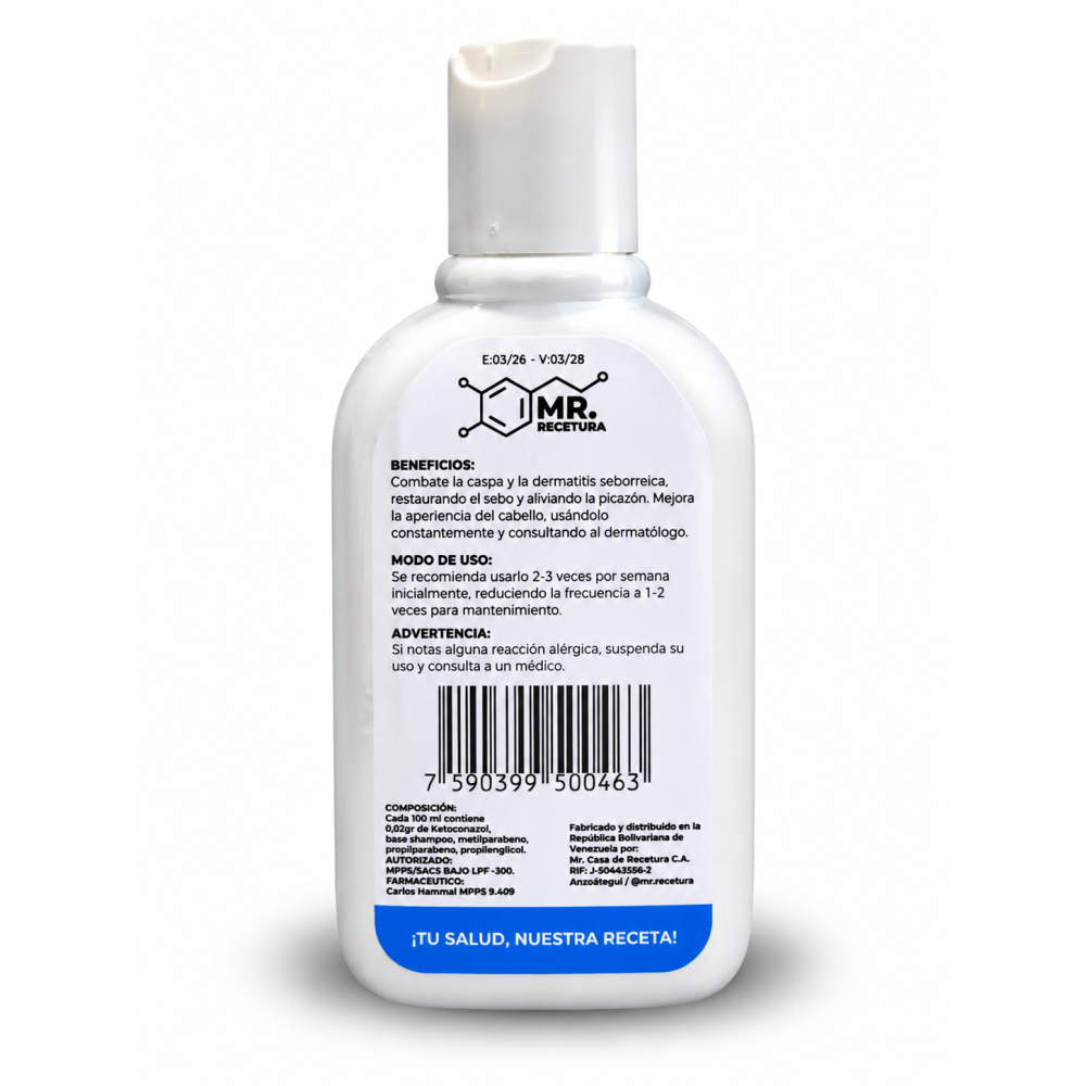 SHAMPOO PERITIONATO DE ZING2% - Imagen 2